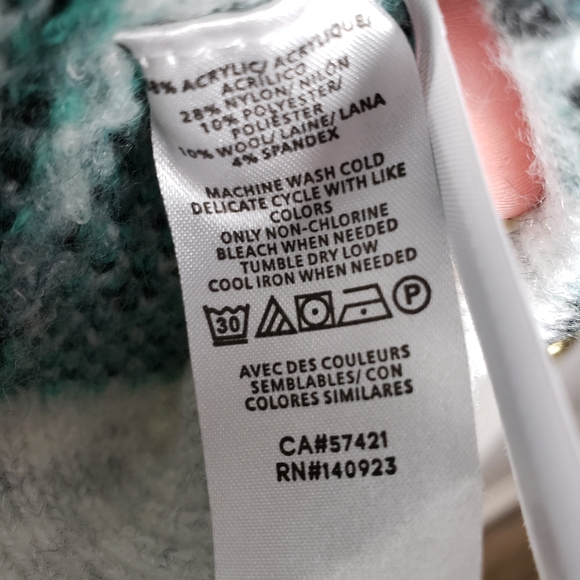 LOFT Leopard Print V-Neck Sweater - Size: XS - Picture 8 of 9